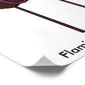 Flamingo & Flamingo & Flamingo Poster (Ecke)