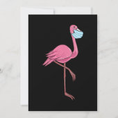 Flamingo | Flamingo-Frauen in einer Gesichtsmaske Save The Date (Vorderseite)