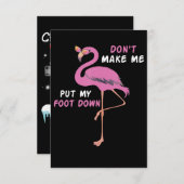 Flamingo | Flamingo mit Brille machen Sie mich nic Dankeskarte (Vorne/Hinten)