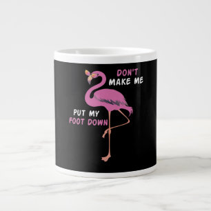 Flamingo   Flamingo mit Brille machen Sie mich nic Jumbo-Tasse