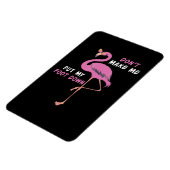 Flamingo | Flamingo mit Brille machen Sie mich nic Magnet (Linke Seite)