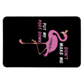 Flamingo | Flamingo mit Brille machen Sie mich nic Magnet (Horizontal)