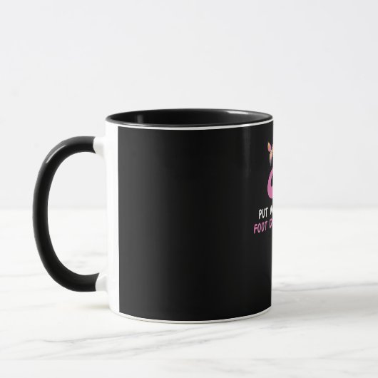 Flamingo | Flamingo mit Brille machen Sie mich nic Tasse (Links)