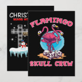 Flamingo Flamingo Skull Crew Einladung (Vorne/Hinten)