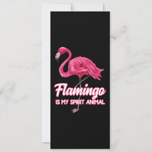 Flamingo | Flamingo Spirit Animal Tropical Bird Einladung (Vorderseite)
