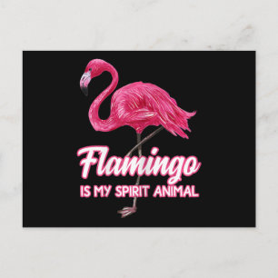 Flamingo Flamingo Spirit Animal Tropical Bird Postkarte