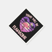 Flamingo | Flamingo Today Will Flverbauende Flamin Serviette (Ecke)