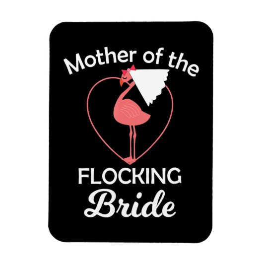 Flamingo | Flamingo Wedding Mor of Flocking Bridge Magnet (Vertikal)