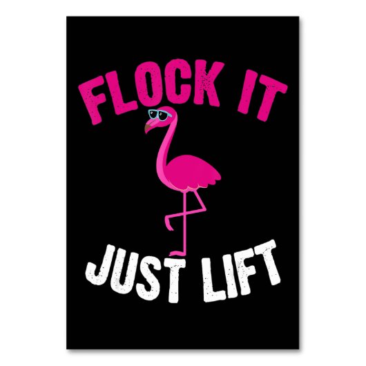 Flamingo | Flamingo Weightlift Flock Tischnummer (Vorderseite)