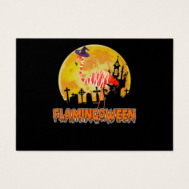 Flamingo Flamingoween | Funny Witch Halloween (Vorderseite)