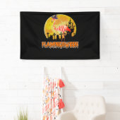 Flamingo Flamingoween | Funny Witch Halloween Banner (Insitu)
