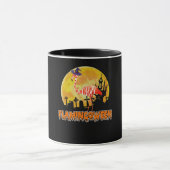 Flamingo Flamingoween | Funny Witch Halloween Tasse (Zentrum)