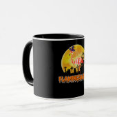 Flamingo Flamingoween | Funny Witch Halloween Tasse (Vorderseite Links)
