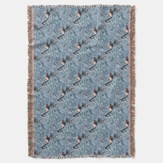 Flamingo Fledgling Watercolor Decke (Vorderseite Vertikal)