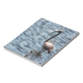 Flamingo Fledgling Watercolor Notizblock (Rotiert)