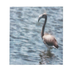 Flamingo Fledgling Watercolor Notizblock