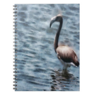 Flamingo Fledgling Watercolor Notizblock