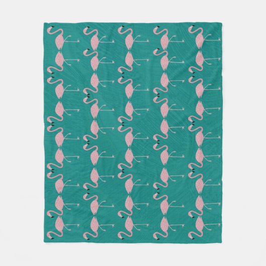 Flamingo Fleece Blanket (Vorderseite)