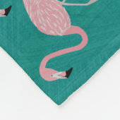 Flamingo Fleece Blanket (Ecke)