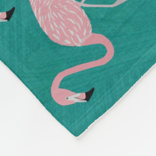 Flamingo Fleece Blanket (Ecke)