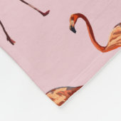 Flamingo Fleece Blanket (Ecke)