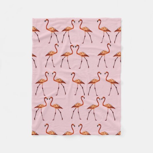 Flamingo Fleece Blanket (Vorderseite)