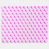 Flamingo Fleece Blanket (Vorderseite (Horizontal))