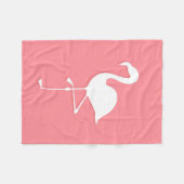 Flamingo Fleece Blanket (Vorderseite (Horizontal))