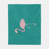 Flamingo Fleece Blanket (Vorderseite)