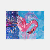 Flamingo Fleecedecke (Vorderseite (Horizontal))