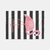 Flamingo Fleecedecke (Vorderseite (Horizontal))