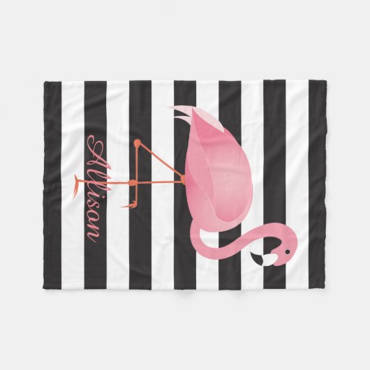 Flamingo Fleecedecke (Vorderseite (Horizontal))