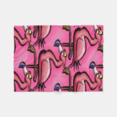Flamingo Fleecedecke (Vorderseite (Horizontal))