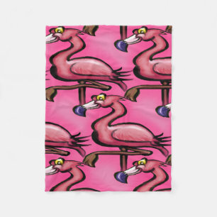 Flamingo Fleecedecke