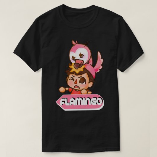 Flamingo Flim Flam Niedlich T-Shirt (Design vorne)