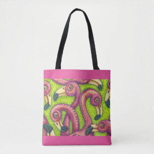 Flamingo Fling Farbige TOTE BAG Tasche