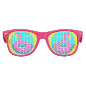 Flamingo Float Beach Lover Summer Pool Party Partybrille (Vorderseite)