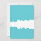 Flamingo Float Einladung (Rückseite)