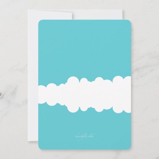 Flamingo Float Einladung (Rückseite)