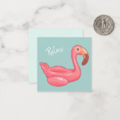 Flamingo Float Mitteilungskarte (Vorderseite/Rückseite Beispiel)