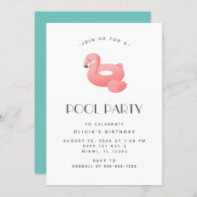 Flamingo Float Pool Party Geburtstag