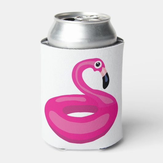 Flamingo Floatie Dosenkühler (Kanne Vorderseite)