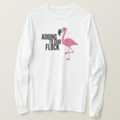 Flamingo Flock Maternity Long Sleeve T - Shirt (Design vorne)