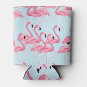Flamingo Flock: Tropische Vintage Printwerbung Dosenkühler