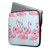 Flamingo Flock: Tropische Vintage Printwerbung Laptopschutzhülle (Vorderseite Links)