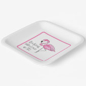 Flamingo Flocking Fabulous am 30-Grenze-Party Pappteller (Gewinkelt)