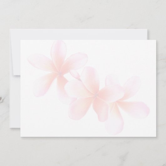 Flamingo Floral Wreath Hello Blank Mitteilungskarte (Rückseite)