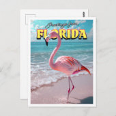 Flamingo Florida Postcard Postkarte (Vorne/Hinten)