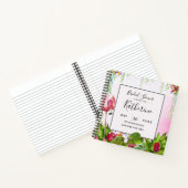 Flamingo Florida Tropical Floral Notizblock (Innenseite)