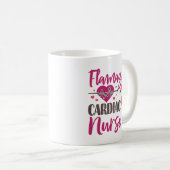 Flamingo Flverblüffendes Herzkrankengeschwür Kaffeetasse (VorderseiteRechts)